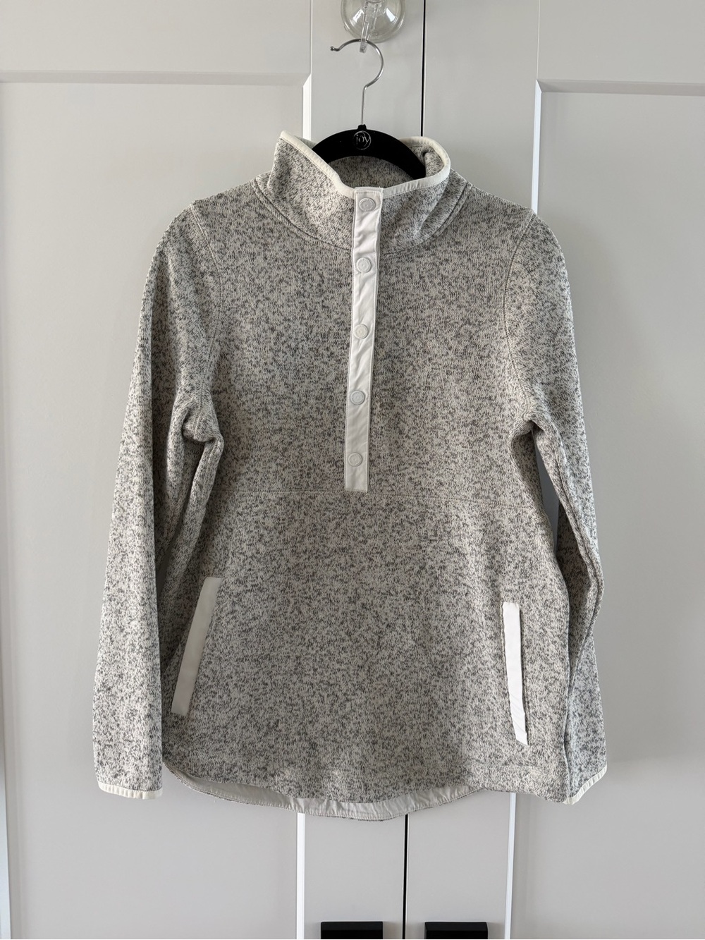 Women’s Vineyard Vines Heather Gray Snap-Placket Pullover